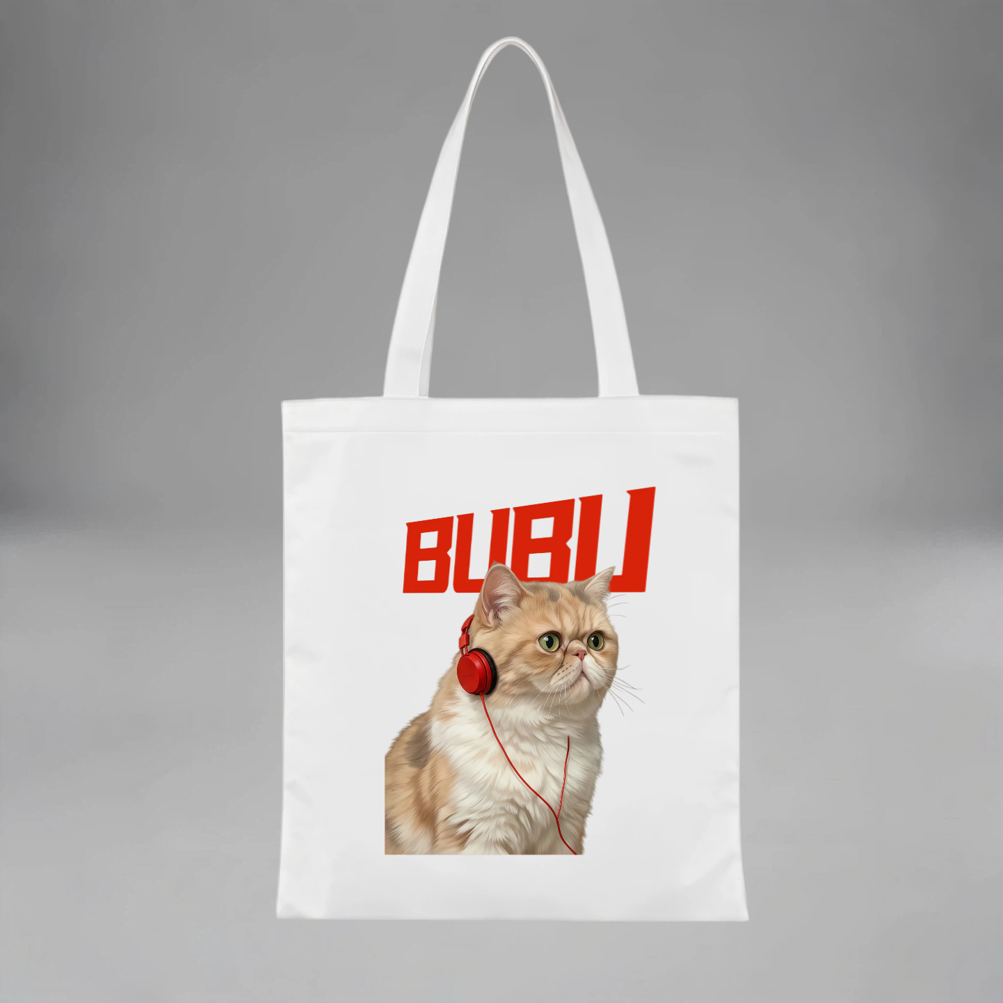 Personalized Pet Portrait Canvas Bag • Custom Gift