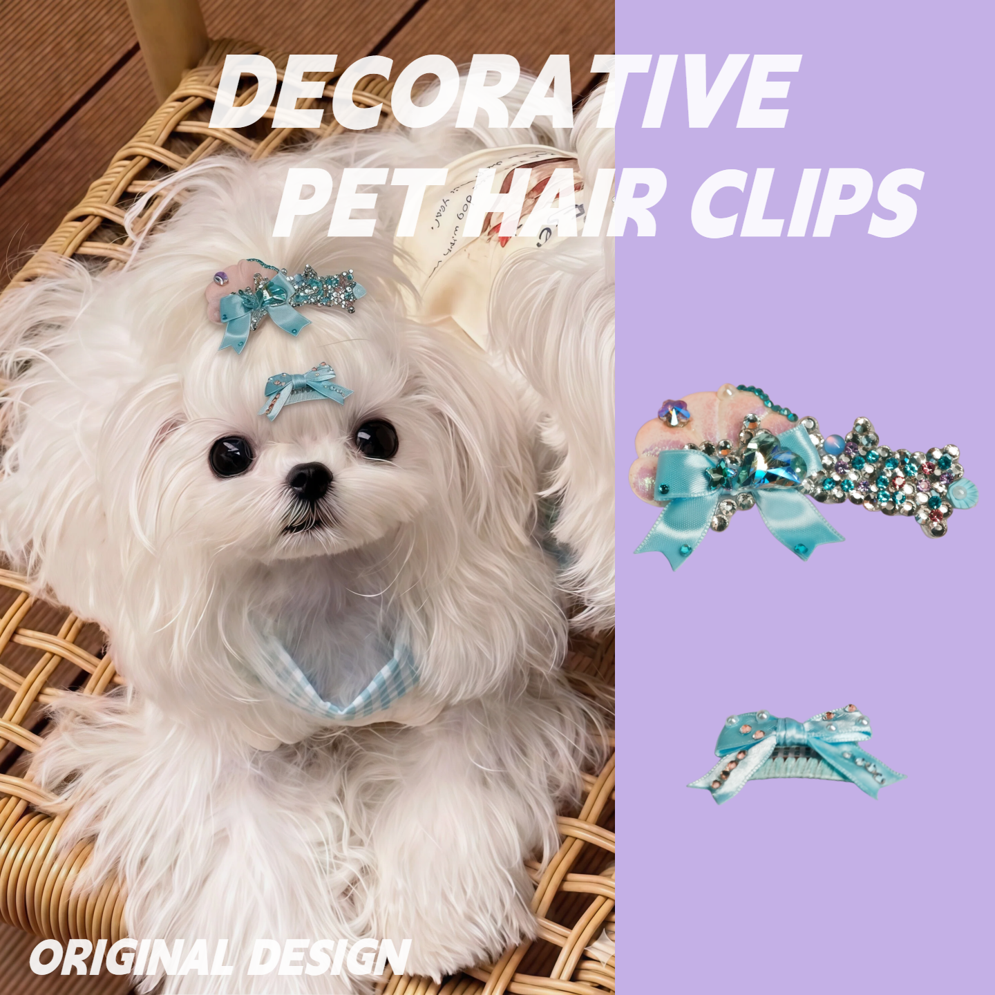 Coral Tide Hair Clip Set | PET ARTIST