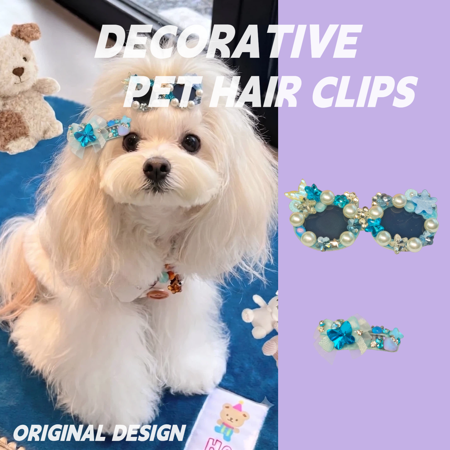 Pearl Sailor Hair Clip Set | PET ARTIST