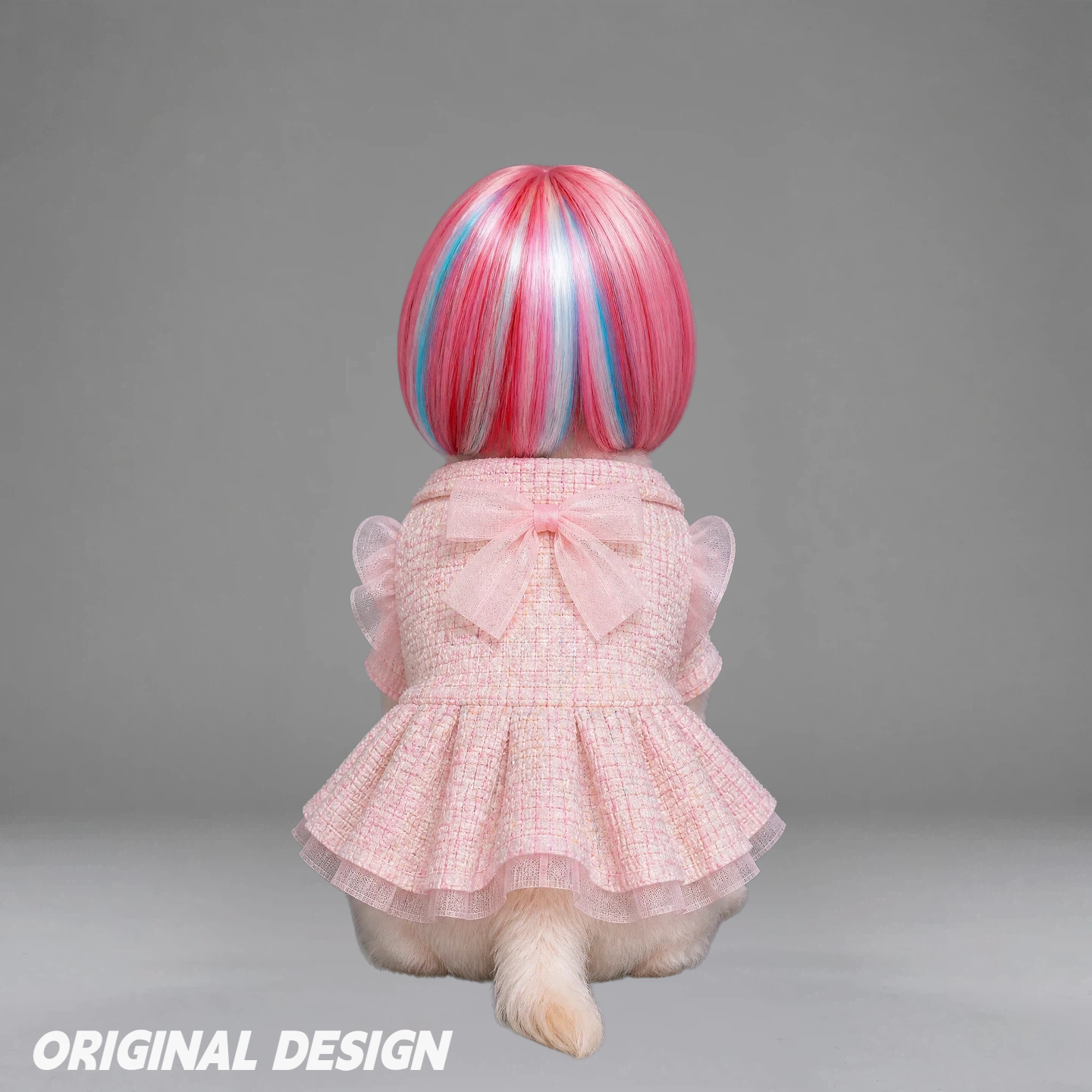 Pink Blue Ombre Bob Pet Wig | PET ARTIST