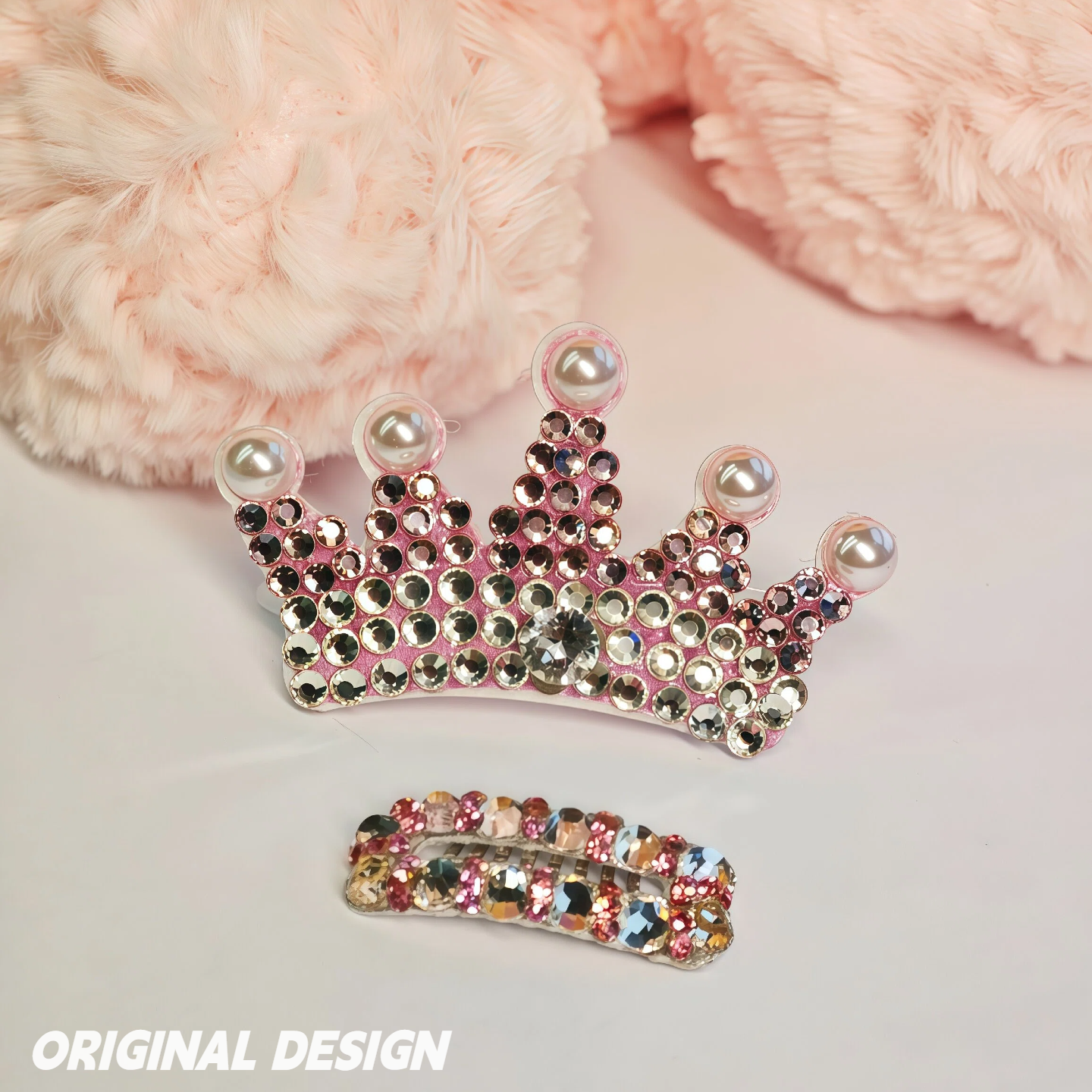 Tiara Rose Hair Clip Set | PET ARTIST