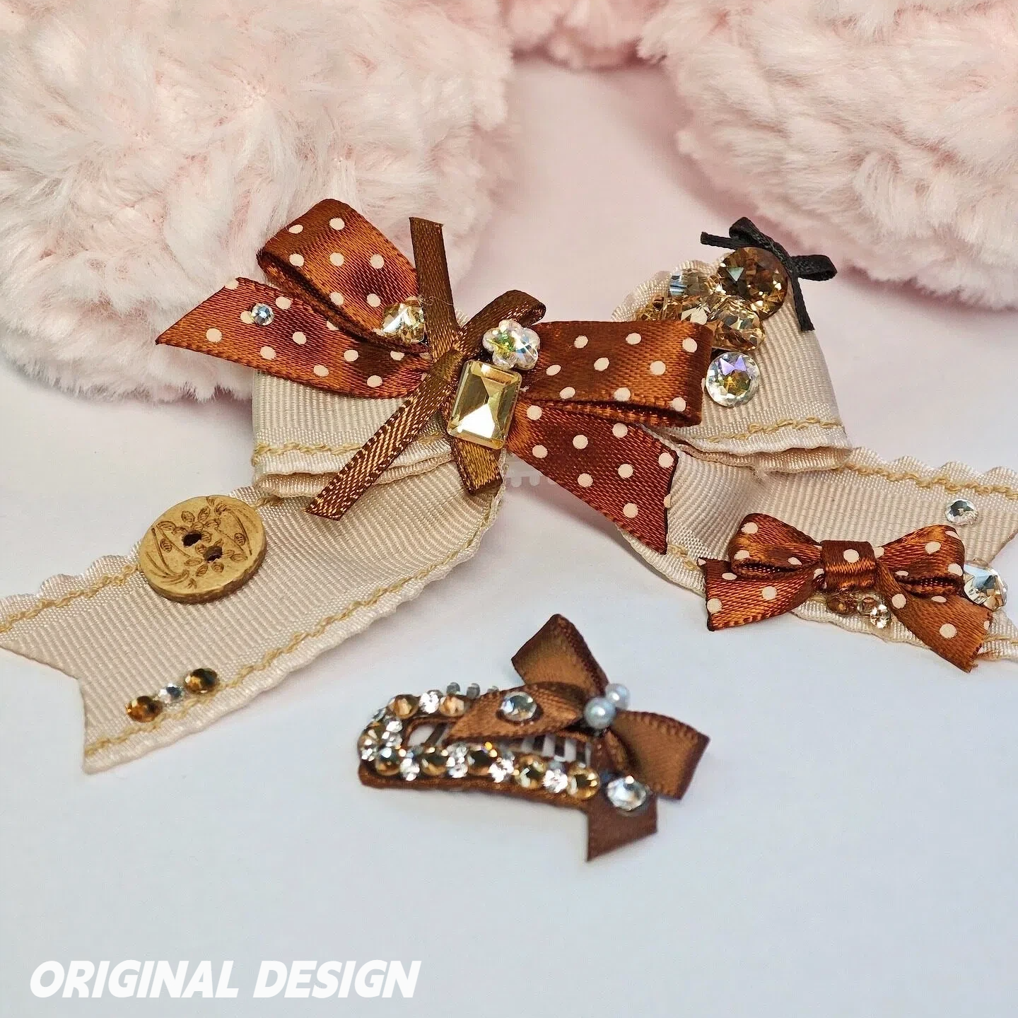 Vintage Fawn Hair Clip Set | PET ARTIST
