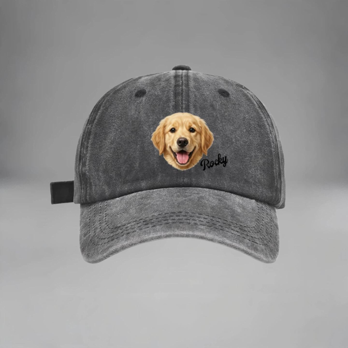 Personalized Pet Hat with Name & Photo • Cute Outdoor Cap