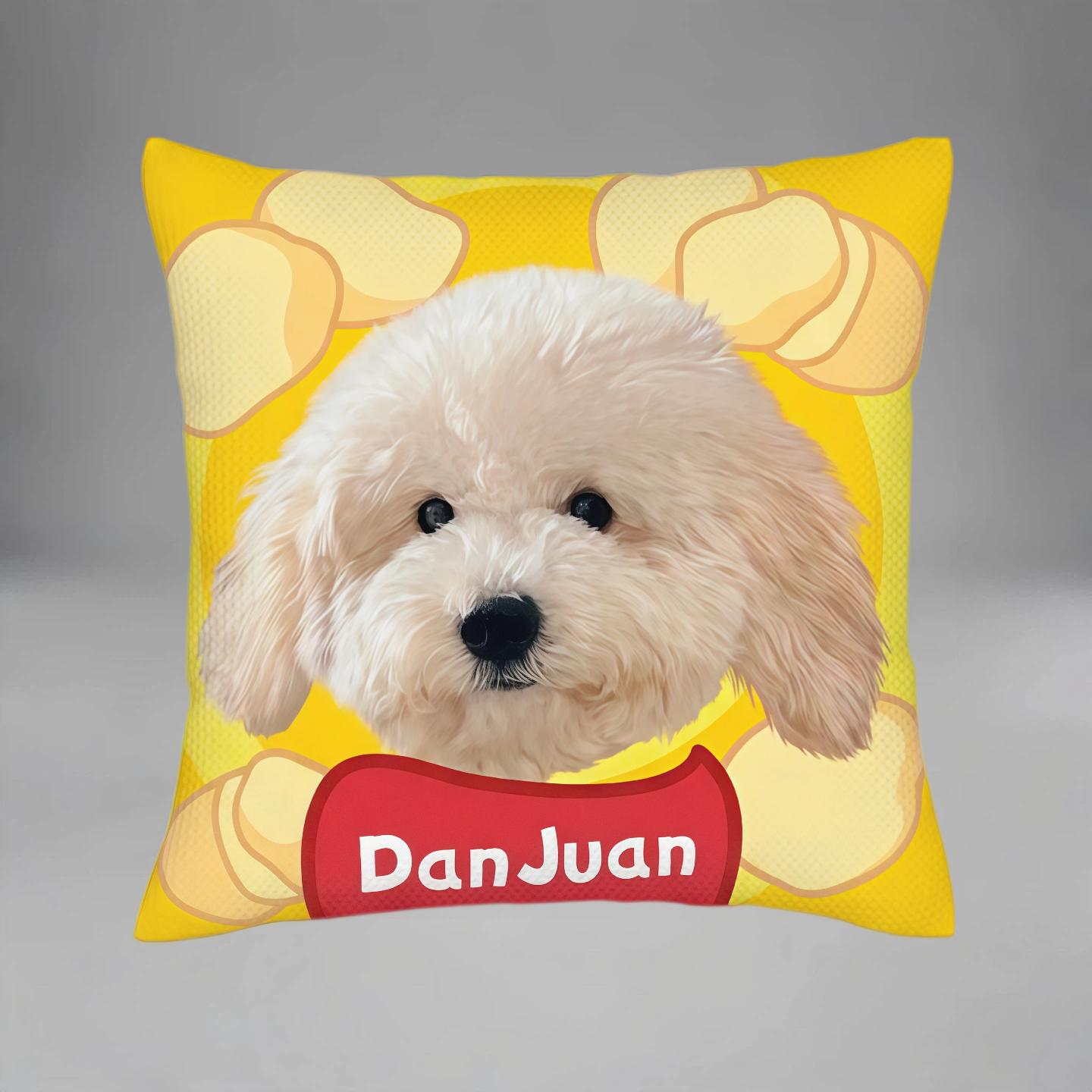 Custom Shaped Pet Pillow | Upload Your Pet Picture