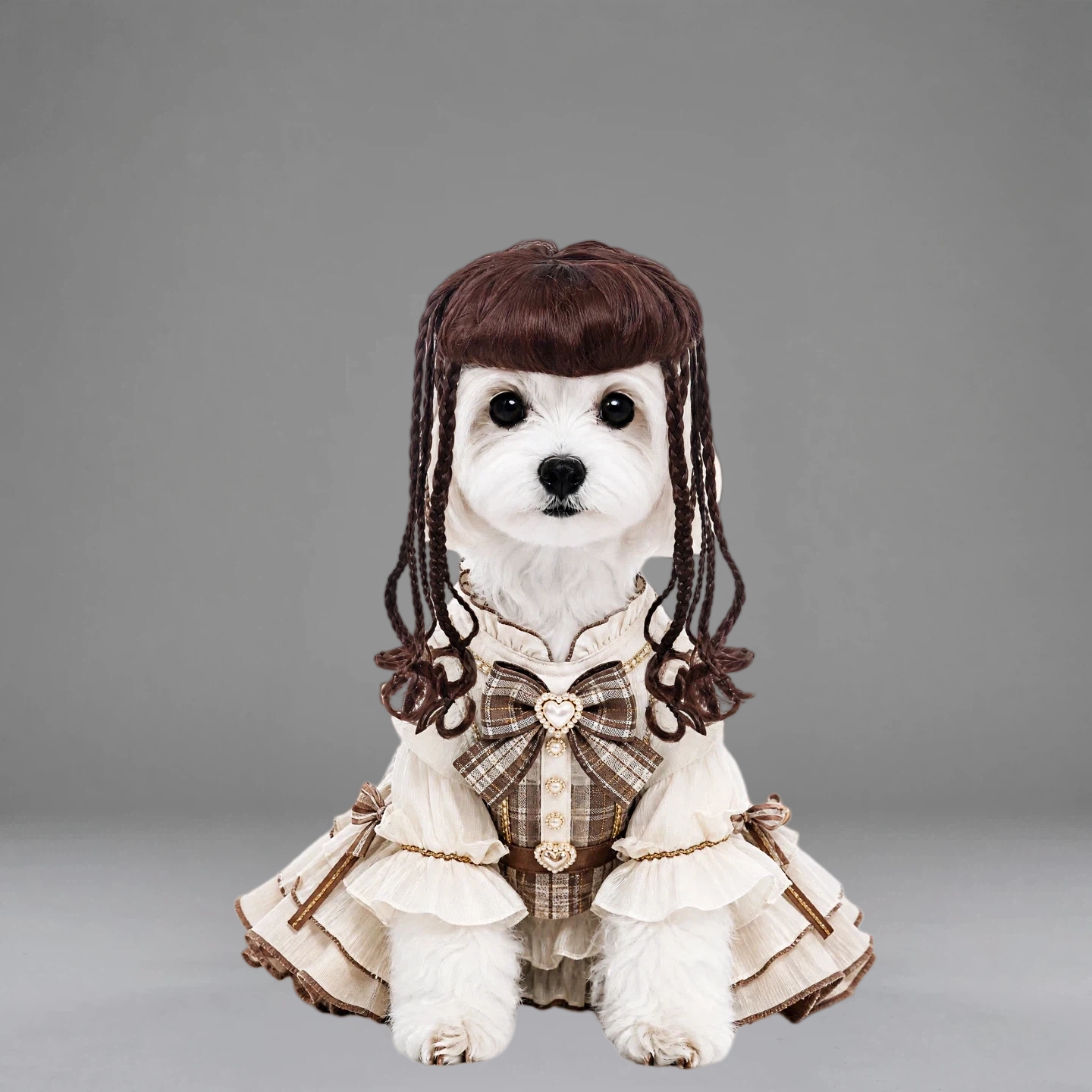 Gothic Braids Pet Wig | PET ARTIST
