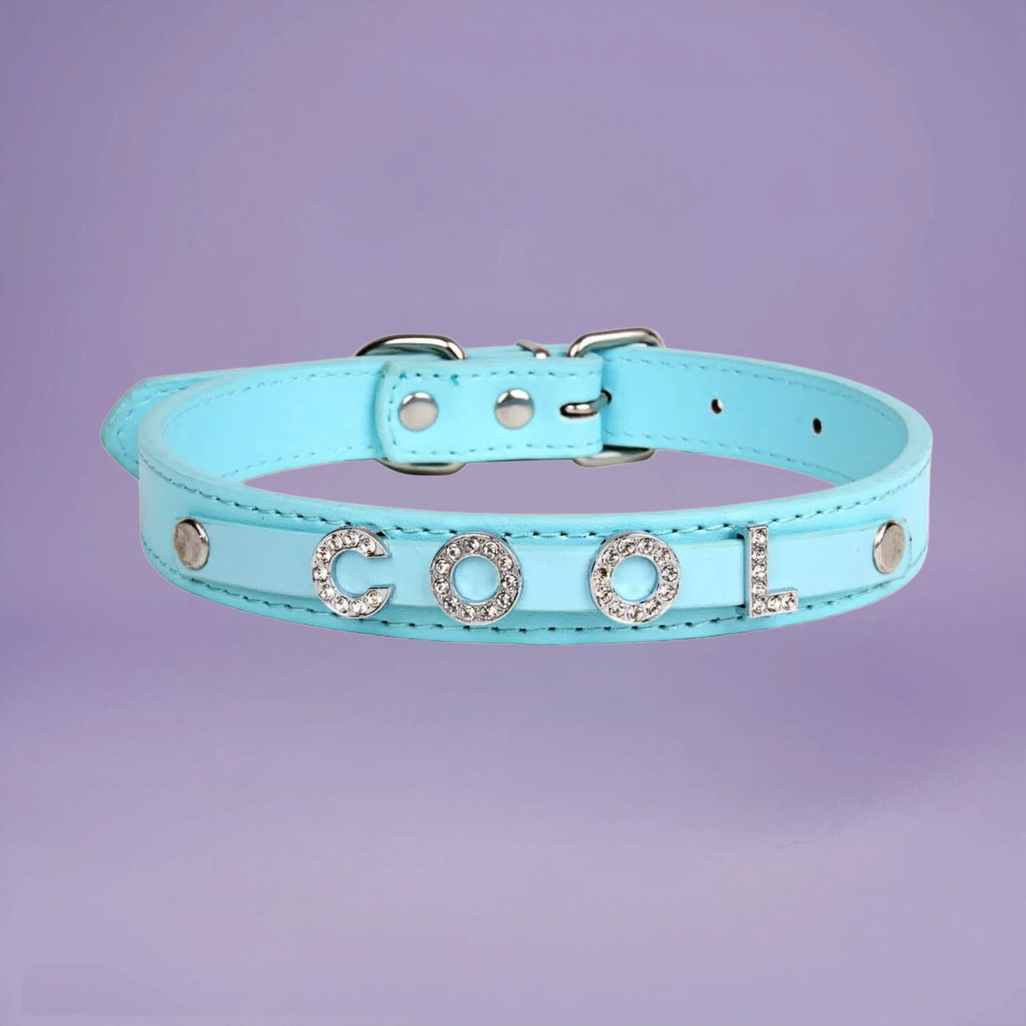 Rhinestone Statement Letter Collar | PET ARTIST
