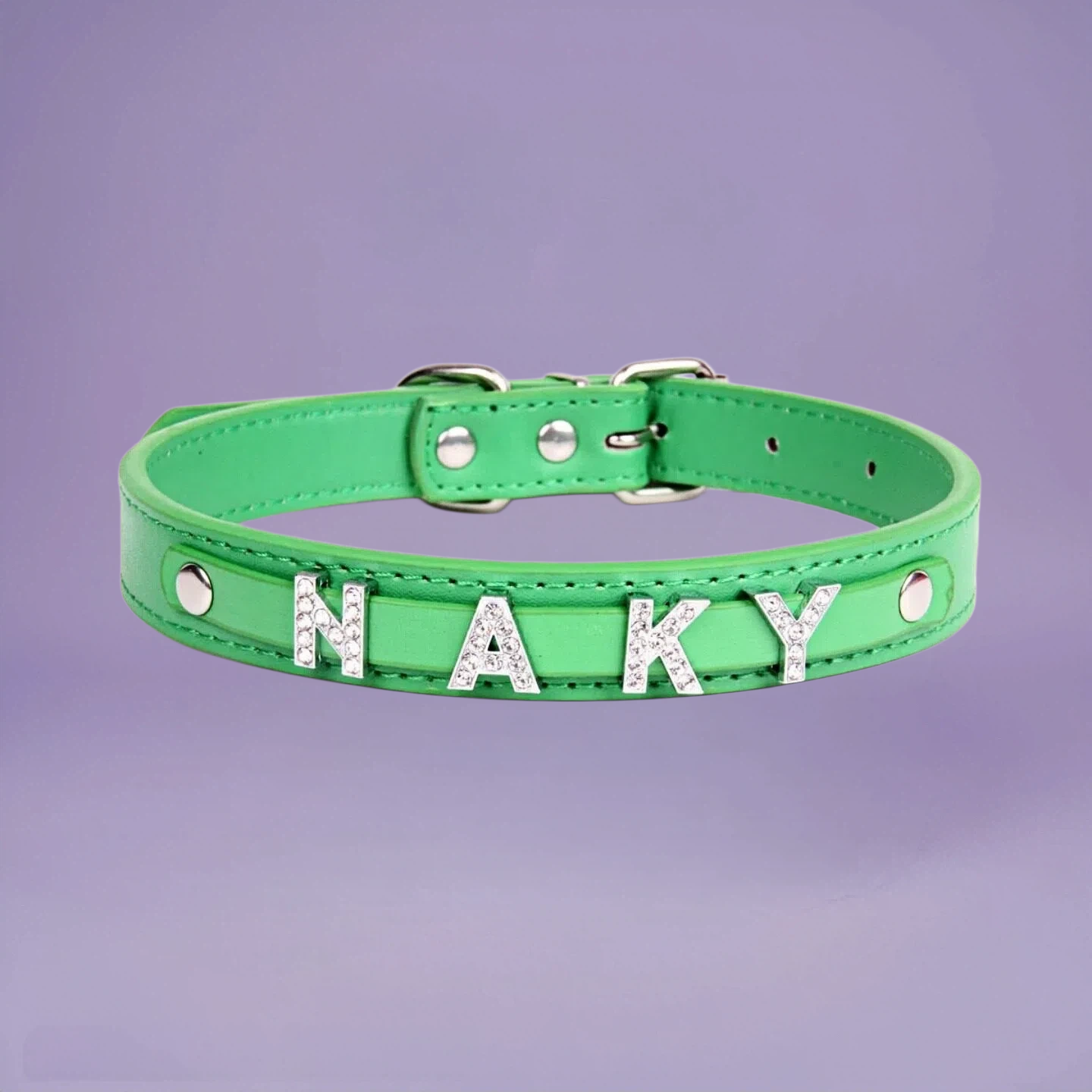 Rhinestone Statement Letter Collar | PET ARTIST