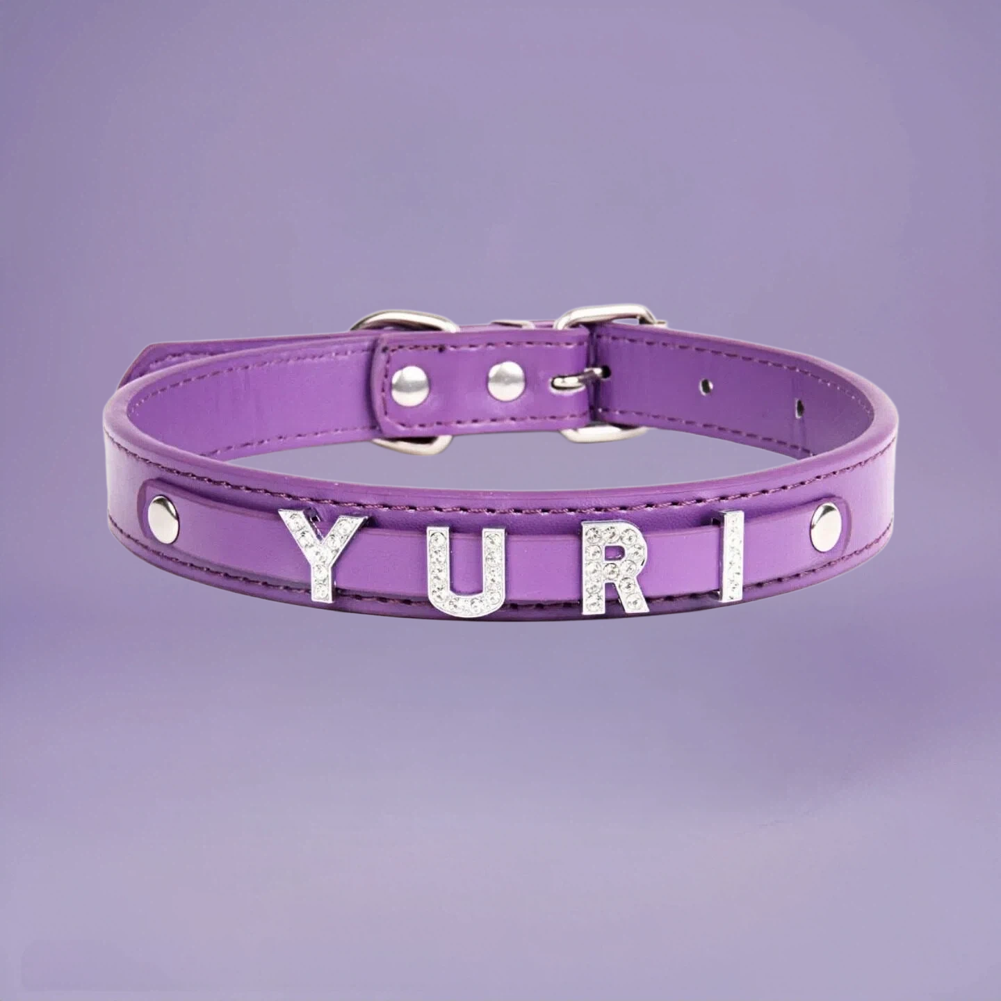 Rhinestone Statement Letter Collar | PET ARTIST