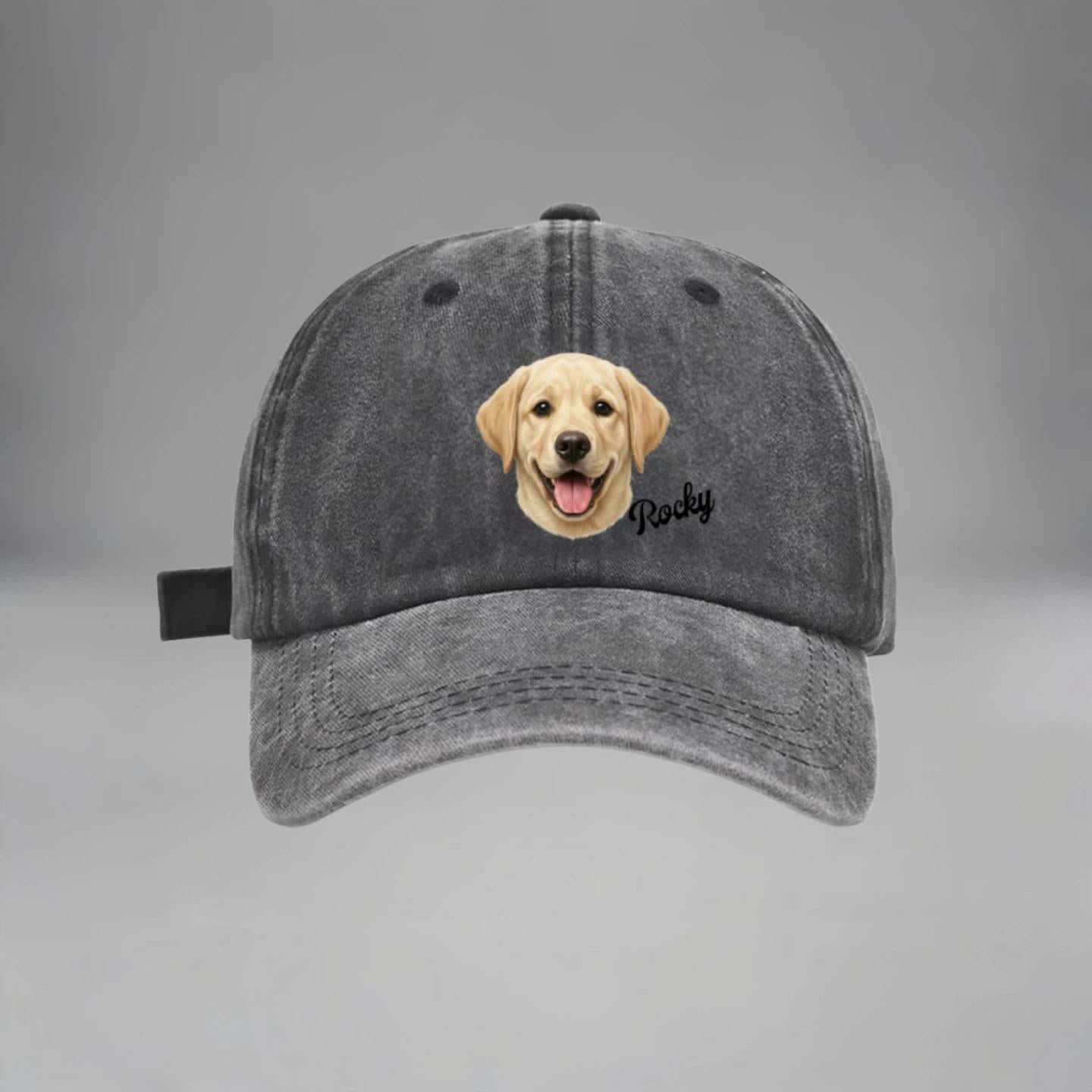 Personalized Pet Hat with Name & Photo • Cute Outdoor Cap